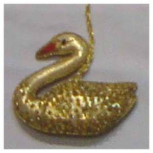 Indian Dealer Christmas Hanging Ornament Duck Shape With Beaded Work - Product Image 1