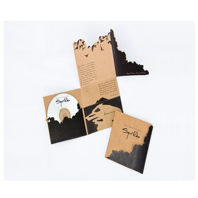 Custom Made cd Packaging with logo Printed Covers Made From Banana Fiber Papers for Music Stores, Weddings, Music Bands, Music