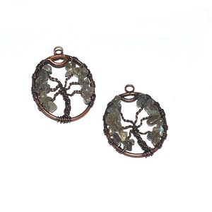 Best Deal on Labradorite <b>Tree</b> of Life Copper Oval Pendant | Labradorite <b>Tree</b> of Life Copper Oval Pendant Online - Product Image 1