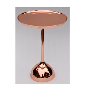 สไตล์โมเดิร์นห้องนั่งเล่นโลหะด้านข้างตารางโลหะรอบทองสแตนเลสโต๊ะกาแฟ - Product Image 2