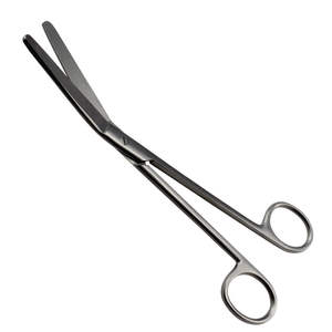 FERGUSSON 16cm Ciseaux manuels coudés en acier inoxydable Base de conception plate pour instruments chirurgicaux - Product Image 1