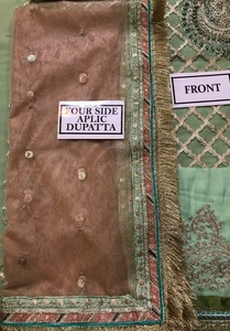 2022 Venta caliente vestido de novia indio paquistaní Salwar Kameez traje hecho de seda rayón viscosa tejido a mano para ocasiones especiales - Product Image 4
