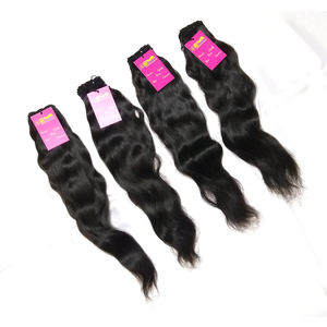 Extensión de cabello virgen con cutícula alineada, envío rápido, venta al por mayor, mechones de cabello ondulados virgen de templo indio sin procesar 100% - Product Image 3