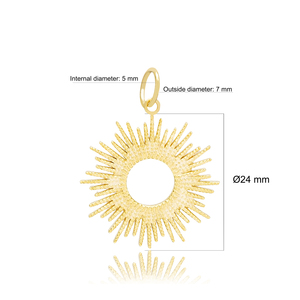Bijoux fins à la main en argent Sterling 925, nouveau Design de soleil tendance, breloque, vente en gros - Product Image 5
