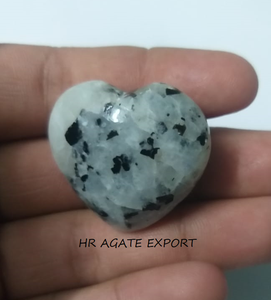 Handmade Wholesale Natural <b>Crystal</b> Rainbow Moonstone Small Heart Shaped Semi-Precious Stone <b>Crafts</b> for Wedding Decoration Gifts - Product Image 2