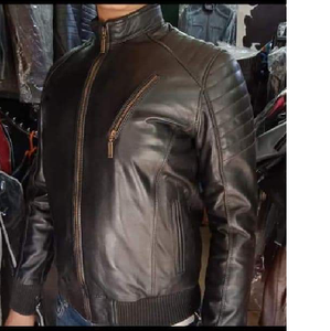 Chaqueta de Cuero Genuino 100% de Oveja para Hombre, Chaqueta de Cuero Premium, Opciones Multicolores - Product Image 4