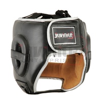 Protector de Cabeza de Cuero de Diseño Personalizado al por Mayor, Protector de Cabeza Ajustable para Entrenamiento Profesional de Boxeo para Adultos