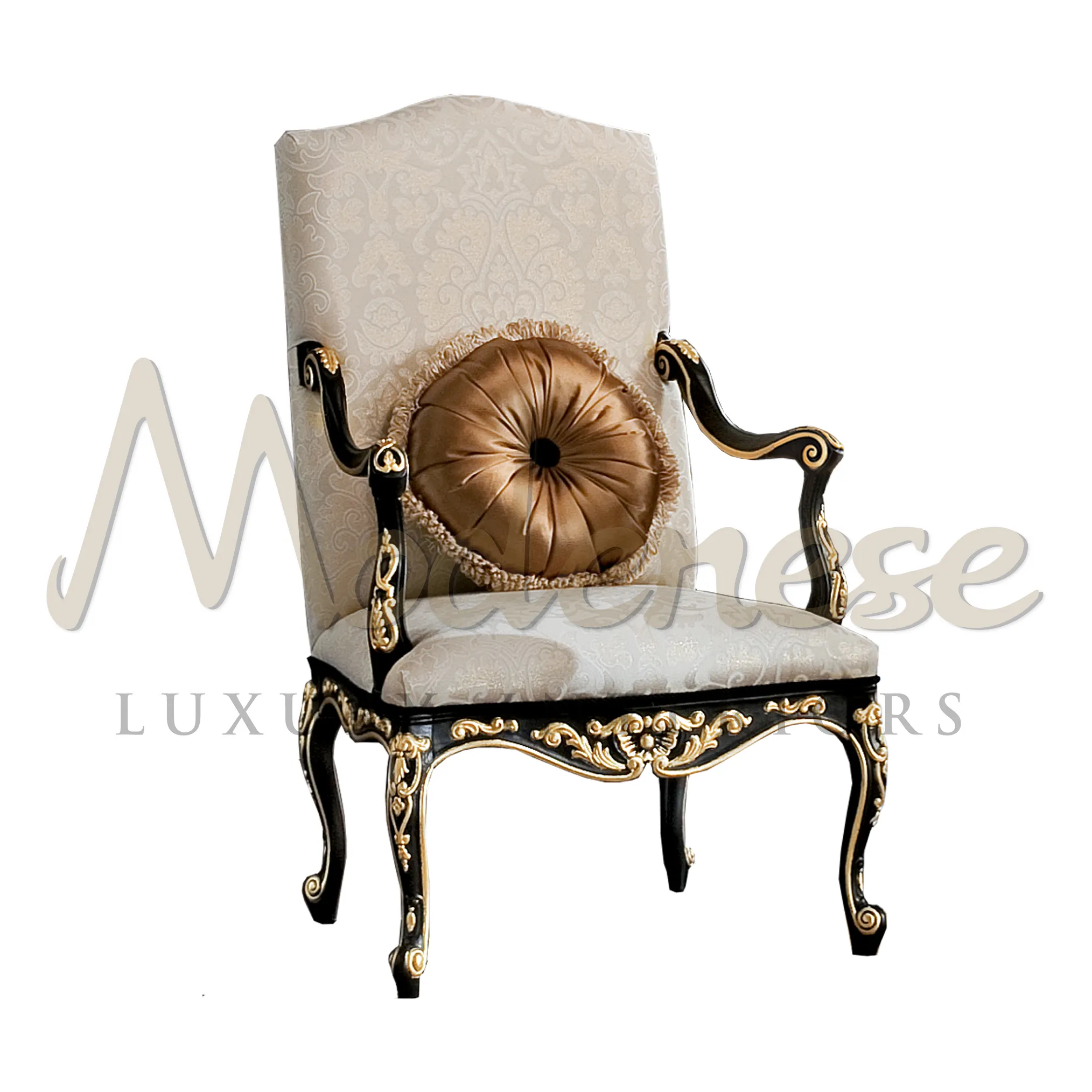 Rococo-sillón de lujo, <span class=keywords><strong>muebles</strong></span> de primera calidad, hecho en Italia por interiores modenos, 100%