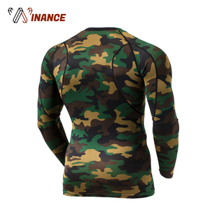 Custom Long Sleeve Camo Sublimated MMA <b>Rashguard</b> & Spandex Fabric Surfing Surfwear for Adults with Custom Logo - Product Image 6