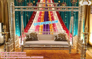Indian Wedding Sangeet Stage Peacock <b>Swing</b>/Jhula Royal Wedding Mehndi Stage Peacock <b>Swing</b> Gujarati Theme Wedding <b>Swing</b> - Product Image 6