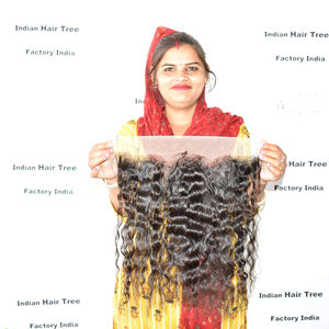 Extensions de Cheveux Humains Indiens Brésiliens Frontaux Bouclés Frontaux 100% Purs Bruts Non Transformés 100% Vente en Gros de Qualité à Vendre par Exportation - Product Image 4