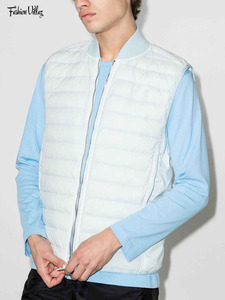 Wholesale Custom Latest Designs Gilet Jacket Men <b>Stand</b> Eco-friendly High Quality Breathable Waterproof Windproof Custom Colors - Product Image 5