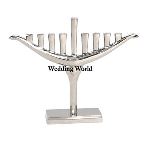 Bougeoir de fantaisie en métal dernière arrivée bougeoir de créateur fait à la main taille personnalisée en gros menorah en métal de fantaisie - Product Image 5