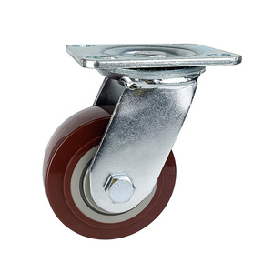 Roue pivotante <span class=keywords><strong>Colson</strong></span> Caster 4'' en PU, robuste, à noyau en PP haute résistance - Product Image 2