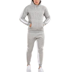 Survêtement en polaire imprimé à capuche pour hommes, ensemble de jogging de sport, mode de rue automne unisexe, vente en gros - Product Image 1