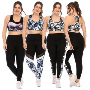 L-3XL women's yoga plus size sportswear two piece suit vest pants casual sportswear jogging wear sexy cycling wear