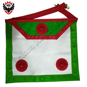 Aasr scottish Rite RSR Masters of ST Andrew ผ้ากันเปื้อนและปลอกคอ | Knight beneficent Masonic regalia scitish apron - Product Image 2