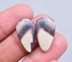 Cabujones de porcelana Natural, piedras preciosas de porcelana, lote de pendientes, piedra suelta - Product Image 3
