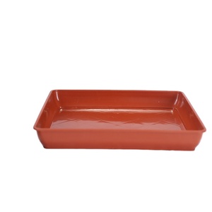 Wholesale Clear Flower Pot Tray Plastic Square Plant Saucer For Garden