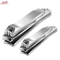 Ciseaux de beauté en acier inoxydable, style simple, coupe-ongles et lime à ongles, lame tranchante, pour doigts et orteils, couleurs personnalisées, service OEM