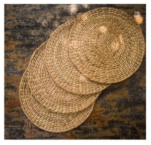 Jacinto de agua mantel posavasos-agua de calabaza mantel tejido redondo tejido de mimbre ([Ws0084587176063] - Product Image 1