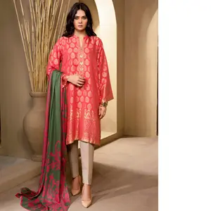 Neues kausales Rasen kleid Pakistani sches neues Design heißer Verkauf schöner Farbe Shalwar Kameez von AJM Modellnummer AJM-Z-1013