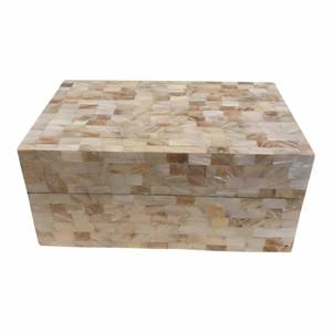 Boîte à bijoux de luxe en bois avec incrustation de nacre noire, logo personnalisé - Articles cadeaux et promotionnels / Artisanat indien - Product Image 4