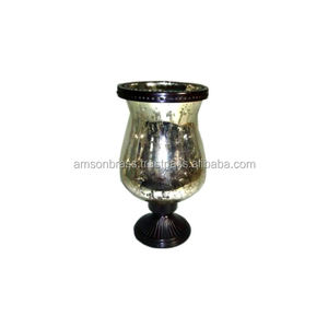 Bougeoir imprimé en métal et verre - Product Image 1