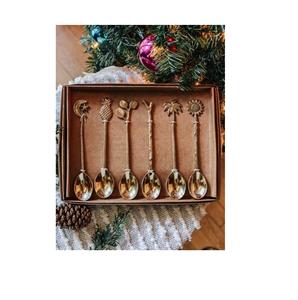 ที่มีคุณภาพสูงทองเหลืองช้อนสำหรับห้องครัวที่ให้บริการใช้สำหรับทำด้วยมือและที่ดีที่สุดที่มีคุณภาพของขวัญกล่องบรรจุรายการ - Product Image 1