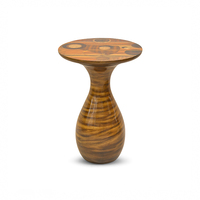 Table console en bois massif Addis, design traditionnel moderne, stable, légère, facile à nettoyer, pour salon, chambre, salle à manger, hôtel, meubles SVLK