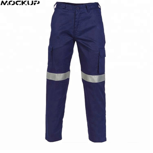 กางเกงคาร์โก้ขายาวสำหรับผู้ชาย,กางเกงผ้าฝ้ายสีกรมท่าดีไซน์ล่าสุด - Product Image 4