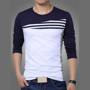 T-shirt manches longues pour hommes, col rond, vêtement de rue, conception personnalisée, bonne qualité, collection hiver - Product Image 6
