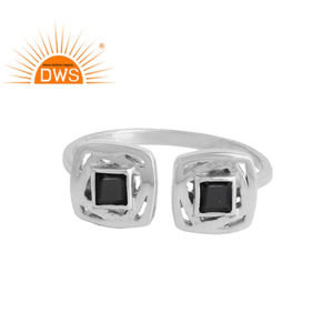 แหวนเงินทำมือดีไซน์รูปภาพลวงตาของผู้ผลิต925ดีเครื่องประดับอินเดียคอลเลกชันอันโอชะ - Product Image 1