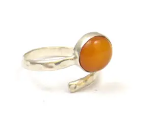Carnelian Silver Plated Best Gift For Valentines Day And New Year And Christmas Gemstone Jewelry Birthstone Boho Ring