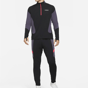 High Quality Men & Women 100% Polyester Two Piece Full Zip Up Tracksuit Set - Product Image 3