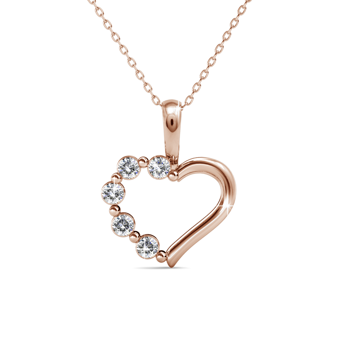 S925 With 18k Rose Gold Plated Necklace