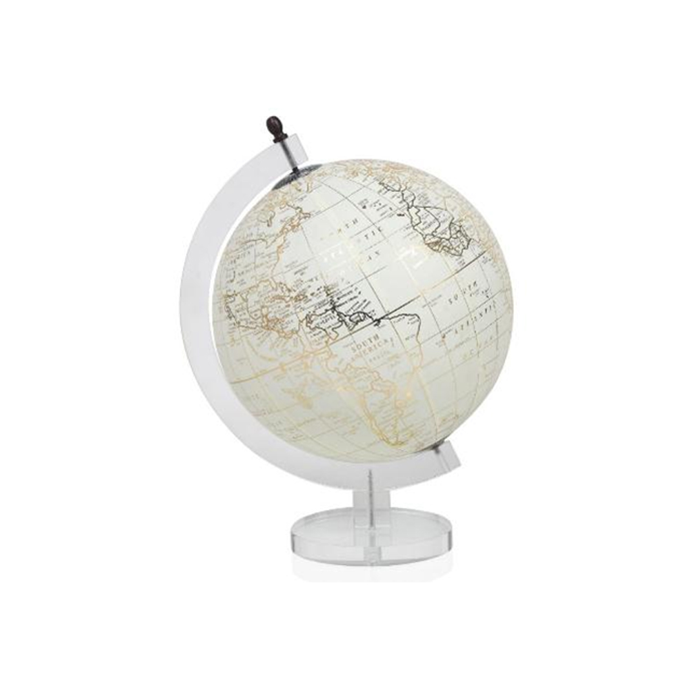 Beautiful White Rotating World Globe Buy at Cheap Price On Bulk Order