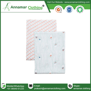 New Printed Cotton Baby Muslin Swaddle customized <b>pattern</b> flower standard size with private logo and label with packaging - Product Image 3