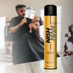 Vendita all'ingrosso all'ingrosso di Spray per lo Styling dei capelli Nishman Pro Ultra resistente profumato delicato per il tuo miglior Look