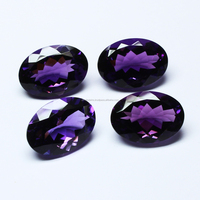 Pierre précieuse améthyste naturelle de forme ovale facettée 12x10 mm, améthyste calibrée, pierres précieuses en vrac, qualité 3A, améthyste violette GEMFORTE INC