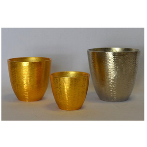 Jarrones Decorativos de Flores Antiguos de Lujo Modernos, Chapados en Oro y Níquel de Primera Calidad, Brillantes y Elegantes, en Oferta - Product Image 1