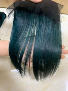 ผมต่อเวียดนามแท้ คุณภาพสูง สีออมเบร ดำ/เขียว ตรงธรรมชาติ 100% ไม่ผ่านการแปรรูป ราคาขายส่ง - Product Image 3