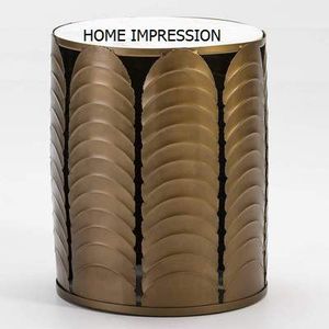 Nouveau élégant métal martelé fait à la main fantaisie décoratif tambour café vaisselle vaisselle en aluminium coulé pour les fournisseurs de gros - Product Image 4