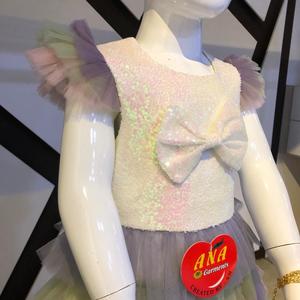 ชุดปาร์ตี้สำหรับเด็กผ้าซาตินมีสไตล์ใหม่พร้อมกระเป๋าใส่ไอศกรีมดีไซน์ทันสมัยนอกจากนี้คอลเลกชันเครื่องแต่งกายสำหรับงานเลี้ยง - Product Image 3