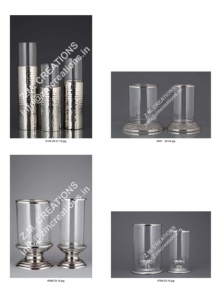 Candelabro de Aluminio y Vidrio Hecho a Mano con Diseño Europeo, Centro de Mesa para Bodas, Ecológico, Aromático, Disponible en Color Estaño - Product Image 4