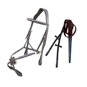 Brida de caballo inglesa duradera con Riendas de cuero - Product Image 3