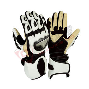 Custom Breathable Non-slip Windproof Best Quality <b>Meshed</b>-leather Full-finger Sports Motorbike Racing Riding <b>Gloves</b> for Biking - Product Image 1