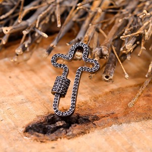 Colgante de piedras preciosas espinales Micro pavé de Plata de Ley 925, accesorio de alta moda, mosquetón de bloqueo, los últimos hallazgos de joyería, componentes - Product Image 2