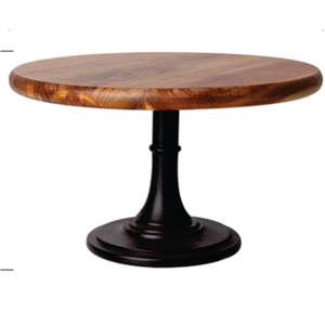 Base Redonda Moderna para Pastel de Madera Hecha a Mano y Plato Multiusos de Madera, Exhibición de Postres Ecológica para Uso Doméstico, Herramientas para Pasteles Prisma Designs - Product Image 6