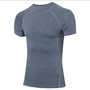 Camiseta Deportiva de Compresión para Hombre, Personalizable, de Spandex/Poliéster, Manga Corta, con Impresión por Transferencia de Calor, Servicio OEM - Product Image 1